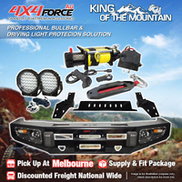 Ultimate Guard Bullbar No Loop Skid Plate Light Winch for Isuzu D-Max 17-19 MEL