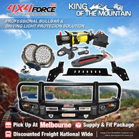 Armor Bumper Bullbar Skid Plate LOOP light Winch for Isuzu D-Max 17-19 MEL Stock