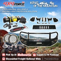 Armor Bullbar Skid Plate LOOP light Winch for Mitsubishi Triton MQ MEL Stock