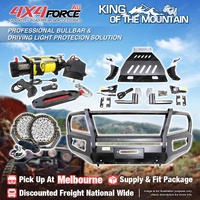 Armor Bullbar Skid Plate LOOP light Winch for Nissan Navara NP300 D23 15-20 MEL