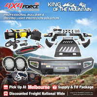 Ultimate Bullbar Skid Plate light Winch for Nissan Navara NP300 D23 MEL Stock