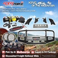 Armor Bullbar Guard Plate light Winch for Nissan Patrol Y61 05-on MEL Stock