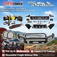 Safari Shield U Loop Bumper Bullbar Lights Winch for Volkswagen Amarok 11-23 MEL