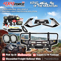 Premium Armor 3 Loop Bullbar Lights Winch for Toyota Landcruiser 200 07-15 MEL