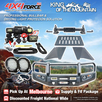 Premium Armor 3 Loop Bumper Bullbar Lights Winch for Toyota Prado 150 10-17 MEL