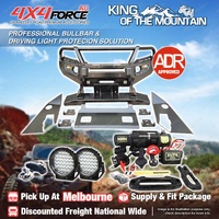 Premium Armor 3 Loop Bullbar Lights Winch for Mitsubishi Triton MR 19-20 MEL