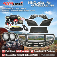 Premium Armor 3 Loop Bullbar Lights Winch for Toyota Landcruiser 105 Series MEL