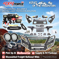 Premium Armor 3 Loop Bullbar Lights Winch for Mitsubishi Pajero Sport 15-19 MEL