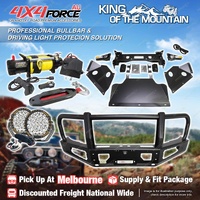 Premium Armor 3 Loop Bumper Bullbar Lights Winch for GWM Great Wall Cannon Alpha MEL