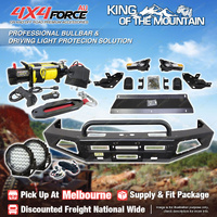 Safari Shield U Loop Bumper Bullbar Lights Winch for Toyota Prado 90 95 MEL