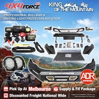 4X4FORCE Ultimate Guard No Loop Bullbar Light Winch for Isuzu D-max 21-23 MEL