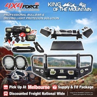 Premium Armor 3 Loop Bumper Bullbar Lights Winch for Mitsubishi Triton MV MEL