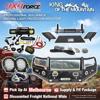 Armor Bumper Bullbar 3 Loop Guard Plate light & Winch for Mazda BT50 20-25 MEL