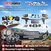Safari Shield U Loop Bullbar Lights Winch for Mitsubishi Triton MQ 15-18 SYD