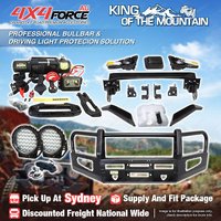 Premium Armor 3 Loop Bullbar Lights Winch for Mitsubishi Pajero V97 06-16 SYD