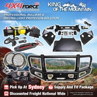 Premium Armor 3 Loop Bumper Bullbar Lights Winch for GWM Great Wall Cannon Alpha SYD