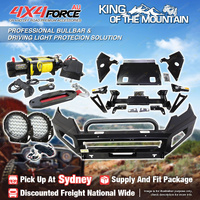 Safari Shield U Loop Bumper Bullbar Lights Winch for Toyota Prado 150 17-23 SYD
