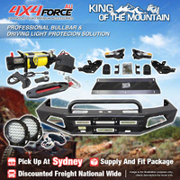 Safari Shield U Loop Bumper Bullbar Lights Winch for Toyota Prado 90 95 SYD