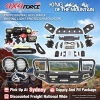 Premium Armor 3 Loop Bumper Bullbar Light Winch for Nissan Navara D40 06-11 SYD
