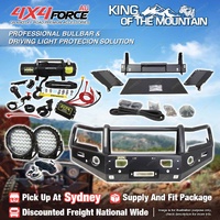 Armor Bumper Bullbar 3 Loop Guard Plate light & Winch for Mazda BT50 20-25 SYD