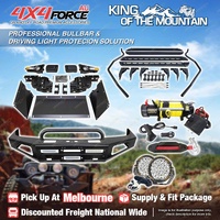 Safari Shield U Loop Bullbar LED Side Step Winch for Toyota Landcruiser 100 MEL