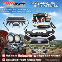 Safari Shield U Loop Bullbar LED Side Step Winch for Toyota Landcruiser 105 MEL