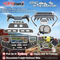 Armor Bullbar 3 LOOP Guard Plate Lights Winch Side Step for Mazda BT50 11-20 SYD
