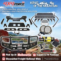 Armor Bullbar 3 LOOP Lights Winch Side Step for Ford Ranger PX T6 MEL Stock