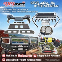 Armor Bullbar 3 LOOP Guard Plate Lights Winch Side Step for Mazda BT50 11-20 MEL