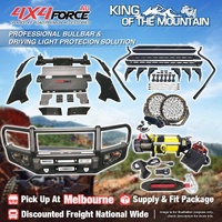 Armor Bullbar LOOP Lights Winch Side Step for Toyota Hilux Revo 15-18 MEL Stock