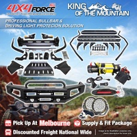 Safari Shield Bullbar Lights Side Steps Winch for Toyota Hilux Vigo 12-15 MEL