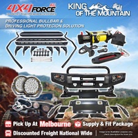 Safari Shield Bullbar Lights Side Steps Winch for Toyota Hilux Revo 15-On MEL