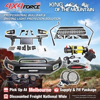 Safari Shield U Loop Bullbar Light Side Steps Winch for Mitsubishi Triton MQ MEL