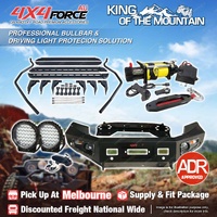 Ultimate Guard No Loop Bullbar Lights Side Steps Winch for Ford Ranger PX MEL