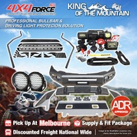 Ultimate Guard Bullbar Light Side Steps Winch for Mitsubishi Triton MQ 15-On MEL