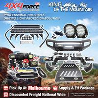 Ultimate Bullbar Lights Side Steps Winch for Nissan Navara NP300 D23 15-20 MEL