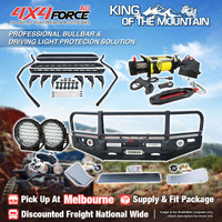 Armor 3 Loop Bullbar Lights Side Step Winch for Toyota Landcruiser 200 17-On MEL