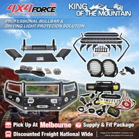 Armor Bullbar 3 Loop Guard Plate Lights Winch Side Step for Mazda BT50 20-24 MEL