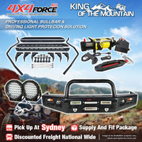 Safari Shield Bullbar Light Side Steps Winch for Toyota Landcruiser Dual Cab SYD