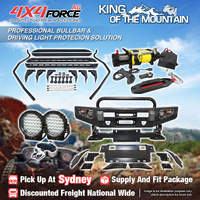 Safari Shield Bullbar Lights Side Steps Winch for Toyota Hilux Revo 15-On SYD