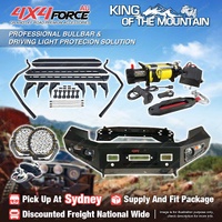 Ultimate Guard No Loop Bullbar Lights Side Steps Winch for Ford Ranger T6 T7 SYD