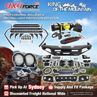 Ultimate Guard Bullbar Lights Side Steps Winch for Nissan Navara D40 06-11 SYD