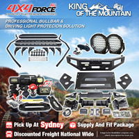 Ultimate Guard Bullbar Lights Side Steps Winch for Nissan Navara D40 11-On SYD