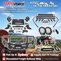 Premium Armor Bullbar Lights Side Steps Winch for Nissan Navara D40 11-On SYD