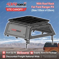 Ute Tub Canopy 135*125 All-Alloy Roof Rack Flat Platform for Ford Ranger PX MEL