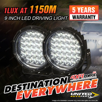 9 inch Soild LED Driving Lights Round Offroad SUV 4x4 Truck Headlights