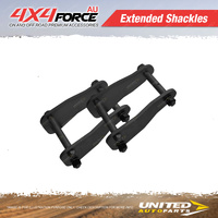 Rear 2" 50mm Lift Kit Extended Shackles for Toyota Landcruiser 76 78 79 Series