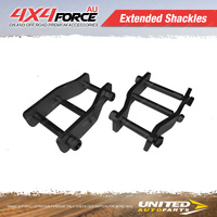 Pair Rear 4X4FORCE 2" 50mm Lift Kit Extended Shackles for Mitsubishi Triton MV