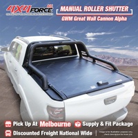 Manual Retractable Tonneau Cover Roller Lid Shutter for GWM Cannon Alpha MEL