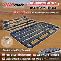 220x125cm Roof Rack Platform & Rails & Bracket for Land Rover Discovery 3 4 MEL